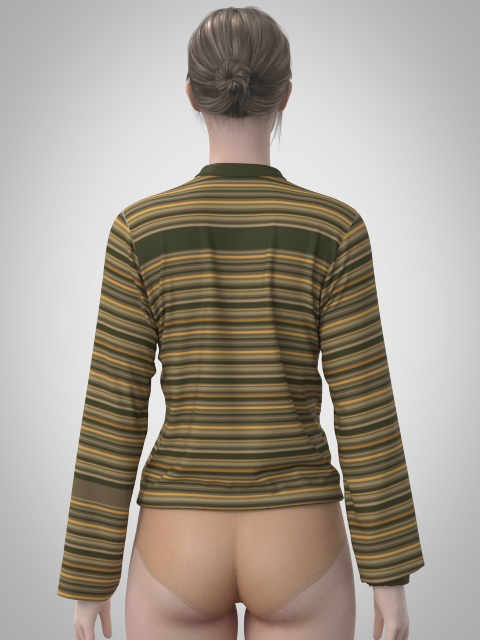 striped long sleeve green top back.png