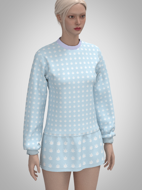weed long sleeve with skirt .png