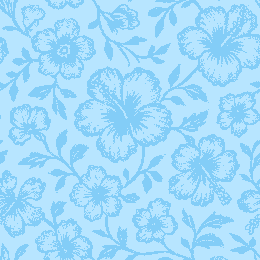 hibiscus version of flowers - blue .png